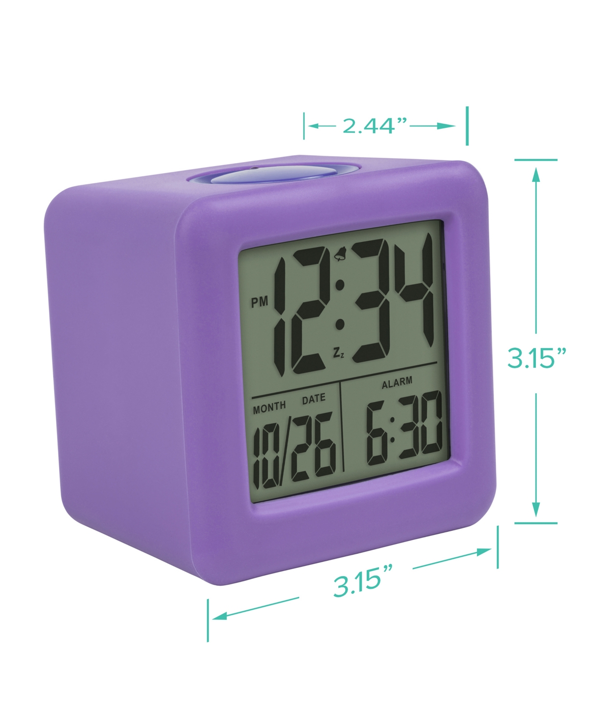 La Crosse Technology Equity 73005 Soft Cube Lcd Alarm Clock with Smart Light
