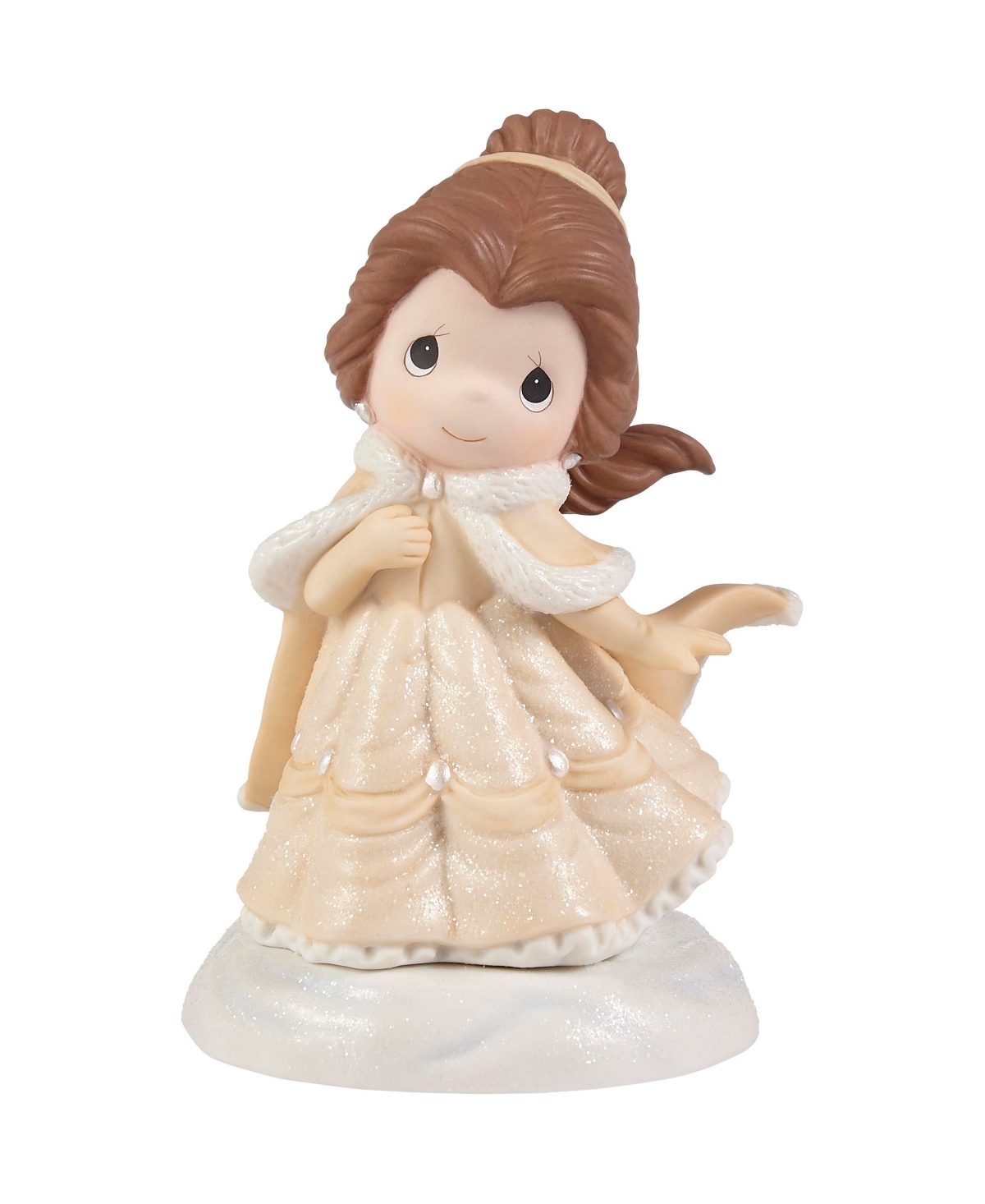 221038 Disney Belle Sweet Season of Beauty Bisque Porcelain Figurine - Multicolor