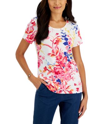 Macy's karen scott petites tops online