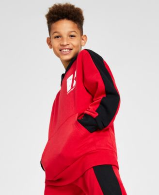 Calvin Klein Big Boys Slanted Logo Hoodie & Jogger Pants Separates | Macys