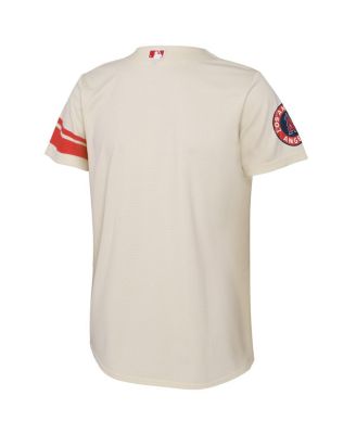 Toddler Boys and Girls Cream Los Angeles Angels City Connect Replica Jersey