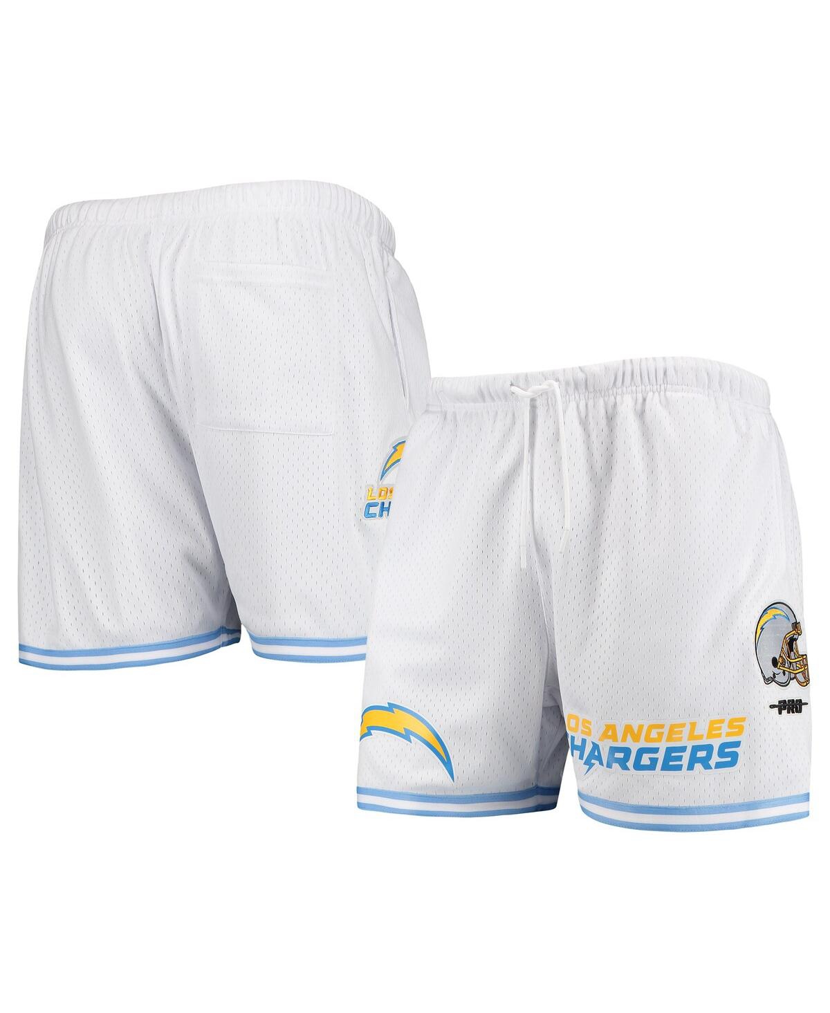 Shop Pro Standard Men's  White Los Angeles Chargers Mesh Shorts
