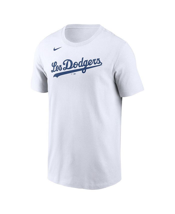 Nike Men's White Los Angeles Dodgers Team City Connect Wordmark T-shirt ...