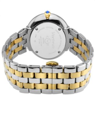 Women's Verona Swiss Quartz Tow-Tone Stainless Steel Bracelet Watch 37mm