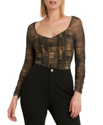 H Halston - Women's Sweetheart Neckline Top