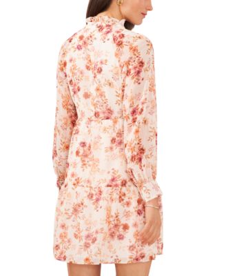 Robe MSK Noire à Motifs Floraux - Taille 1X - Occasion Très Bon état