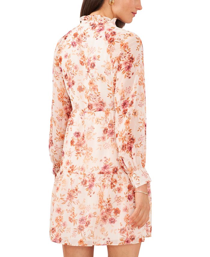 MSK Petite Floral-Print Shift Dress - Macy's