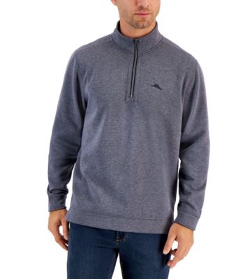 Tommy Bahama - Men's Tango Wave Heathered Embroidered Logo 1/2-Zip Sweatshirt