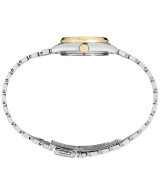 Women's Analog Essentials Two-Tone Stainless Steel Bracelet Watch 25mm
