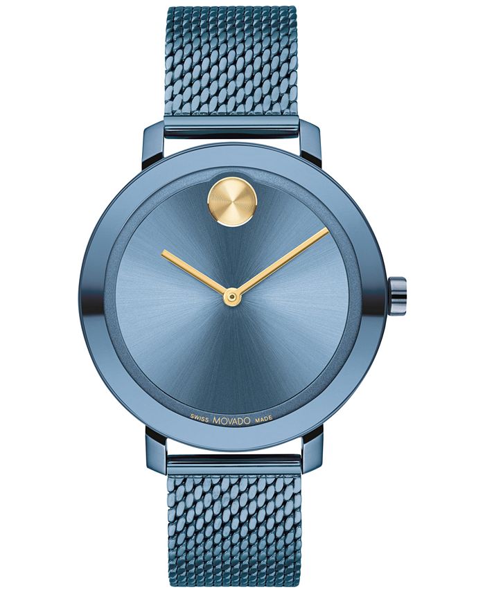 Swiss Watch With Baby Blue Strap