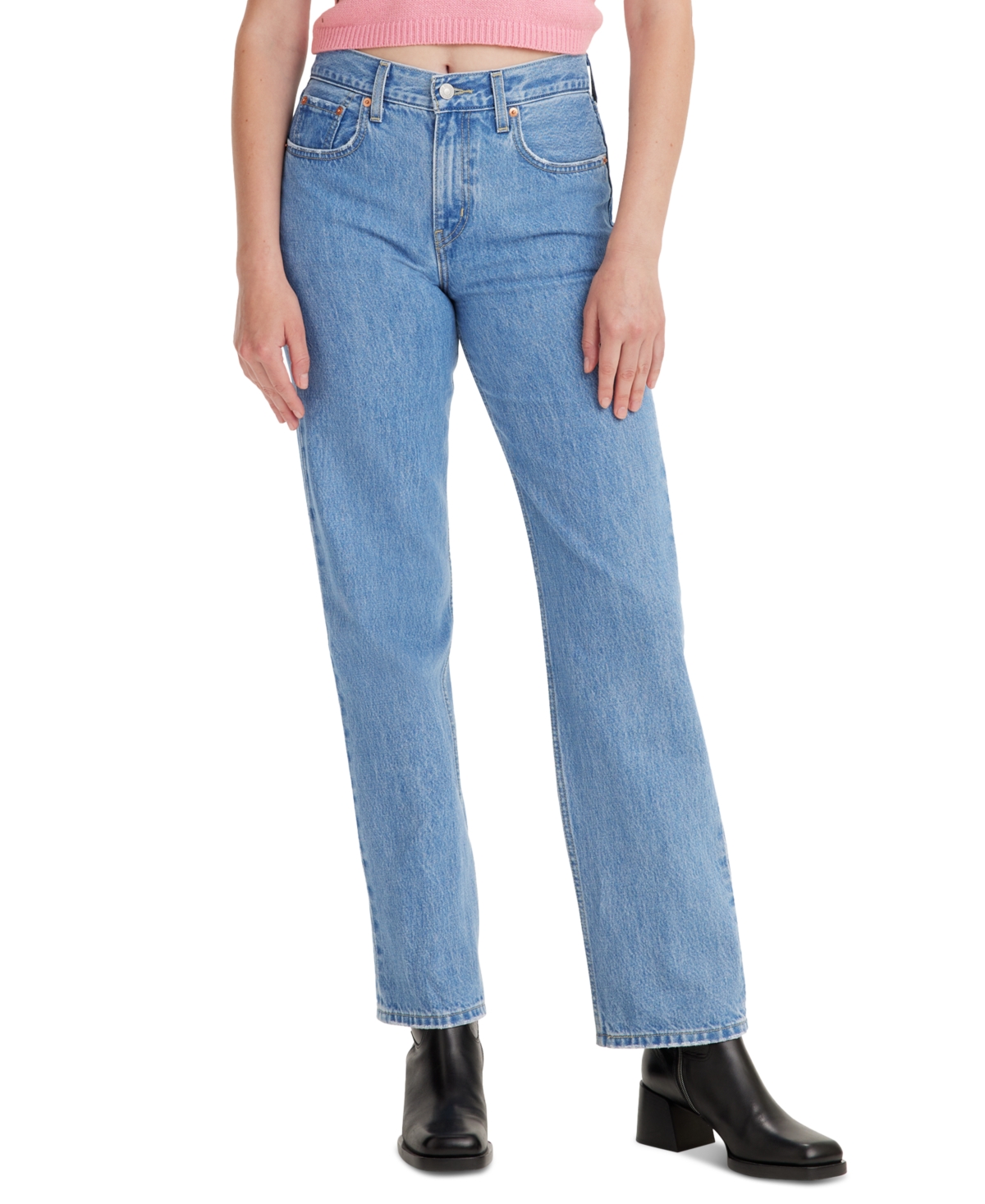 Low Pro Classic Straight-Leg High Rise Jeans - Charlie Try