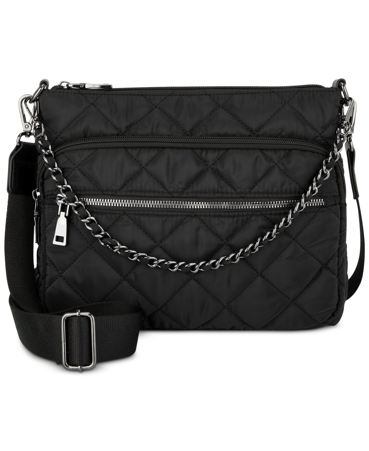 Inc International Concepts Margeauxx Quilted Crossbody, Created For Macy's In Black