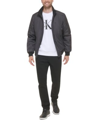 Men's Classic Zip-Front Ripstop Bomber Jacket