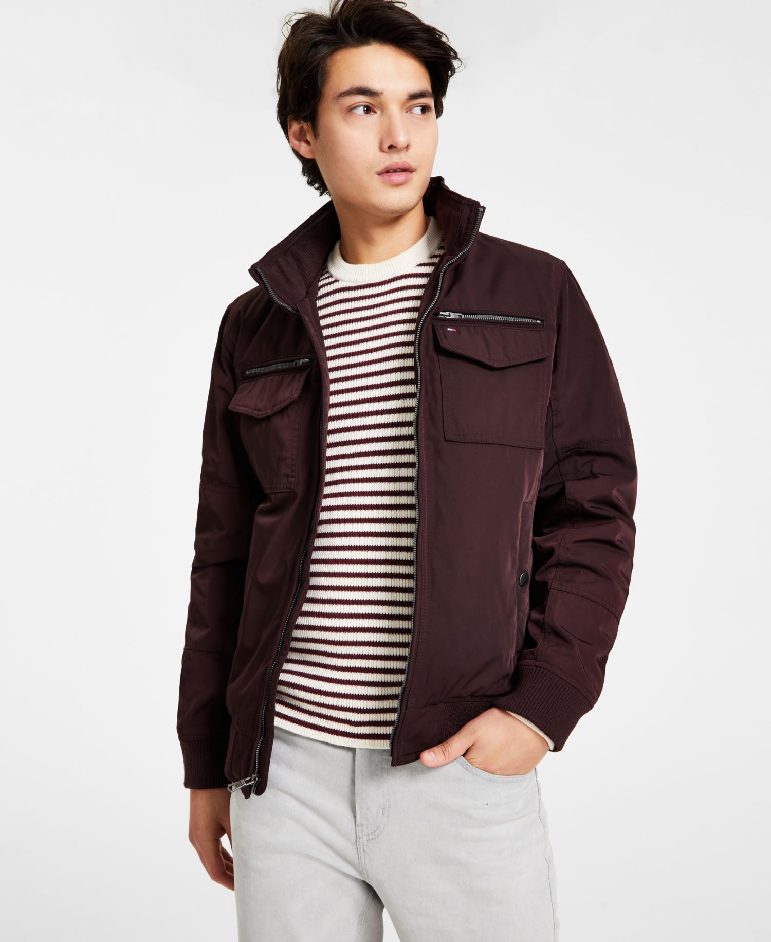 Men's Four-Pocket Filled Performance Bomber Jacket