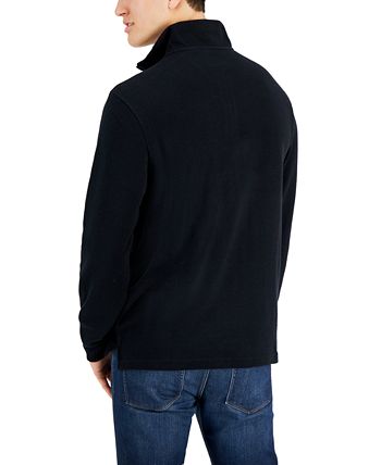Club Room Men's Solid Classic-Fit French Rib Quarter-Zip Sweater