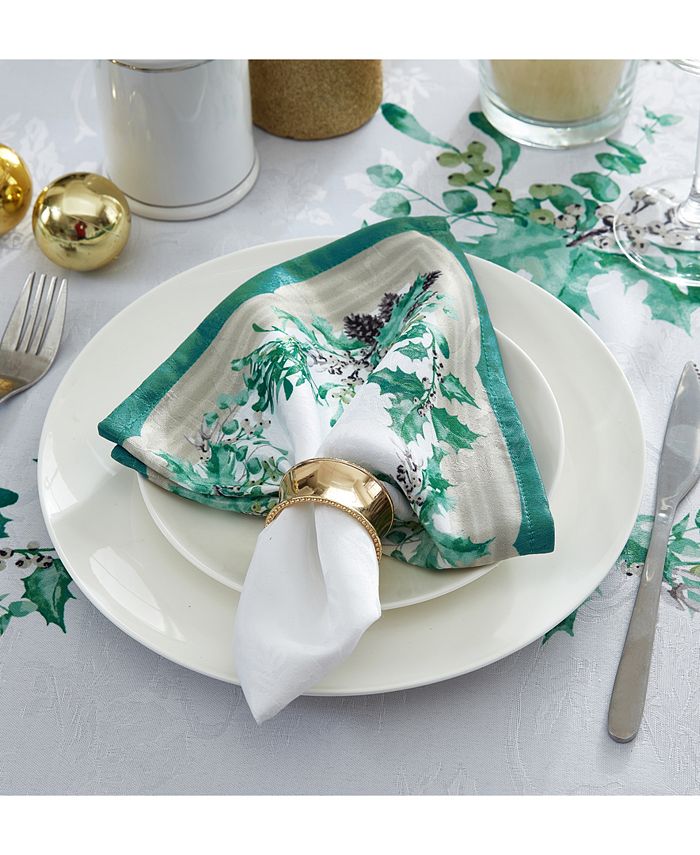 Villeroy & Boch Vintage Holly Fabric Napkins, Set of 4 Macy's