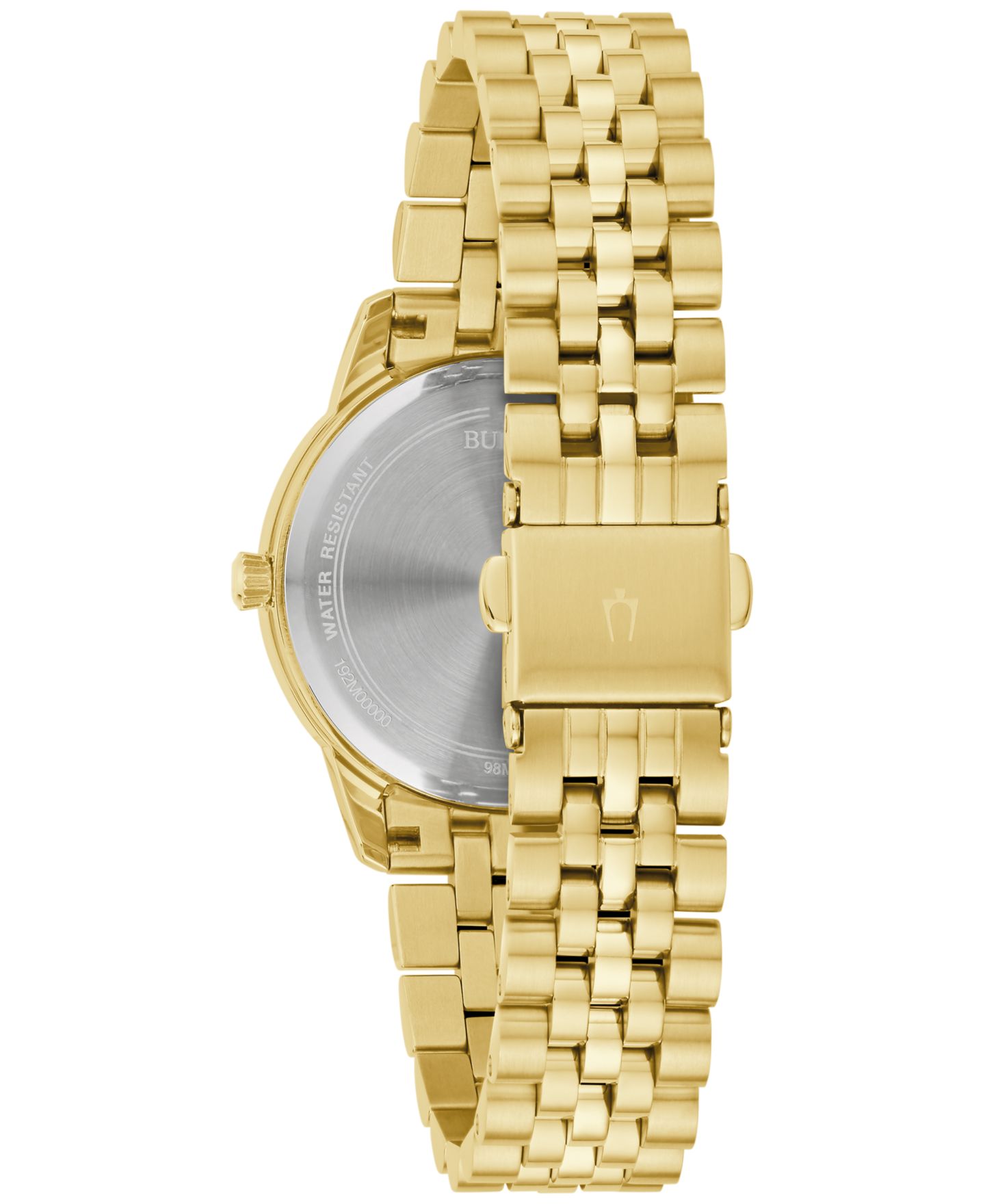 Женские часы Bulova Classic Diamond Accent Gold-Tone Stainless Steel Bracelet Watch 32mm — фото 3