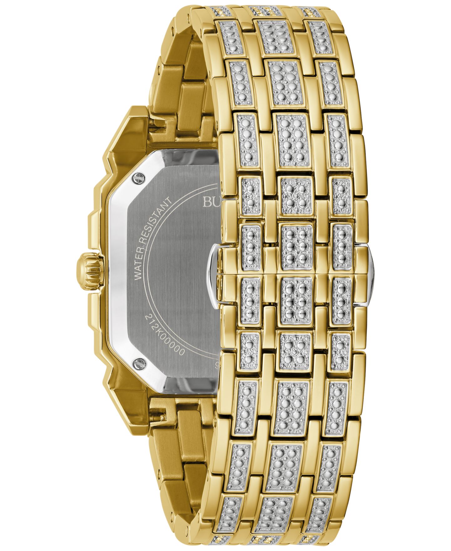 Мужские часы Bulova Crystal Octava Gold-Tone Stainless Steel Bracelet Watch 40mm — фото 3