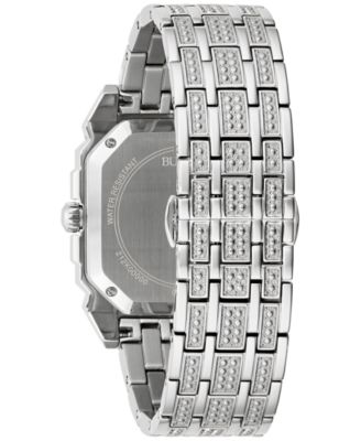 Men's Crystal Octava Stainless Steel Bracelet Watch 40mm