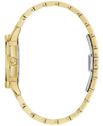 Bulova Women's Crystal Octava Gold-Tone Stainless Steel Bracelet