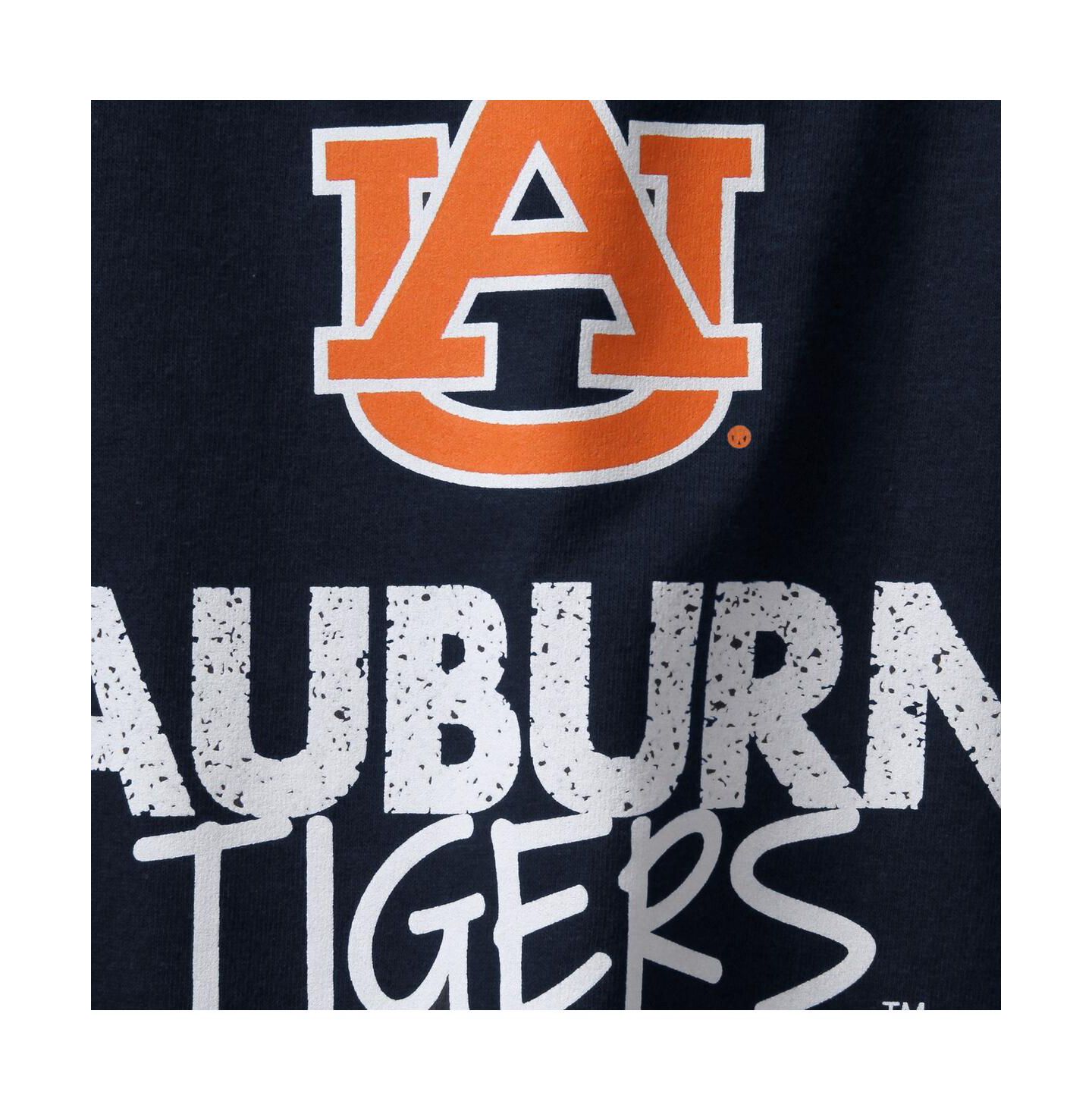 Футболка Two Feet Ahead Navy Auburn Tigers Crew Neck для мальчиков — фото 3