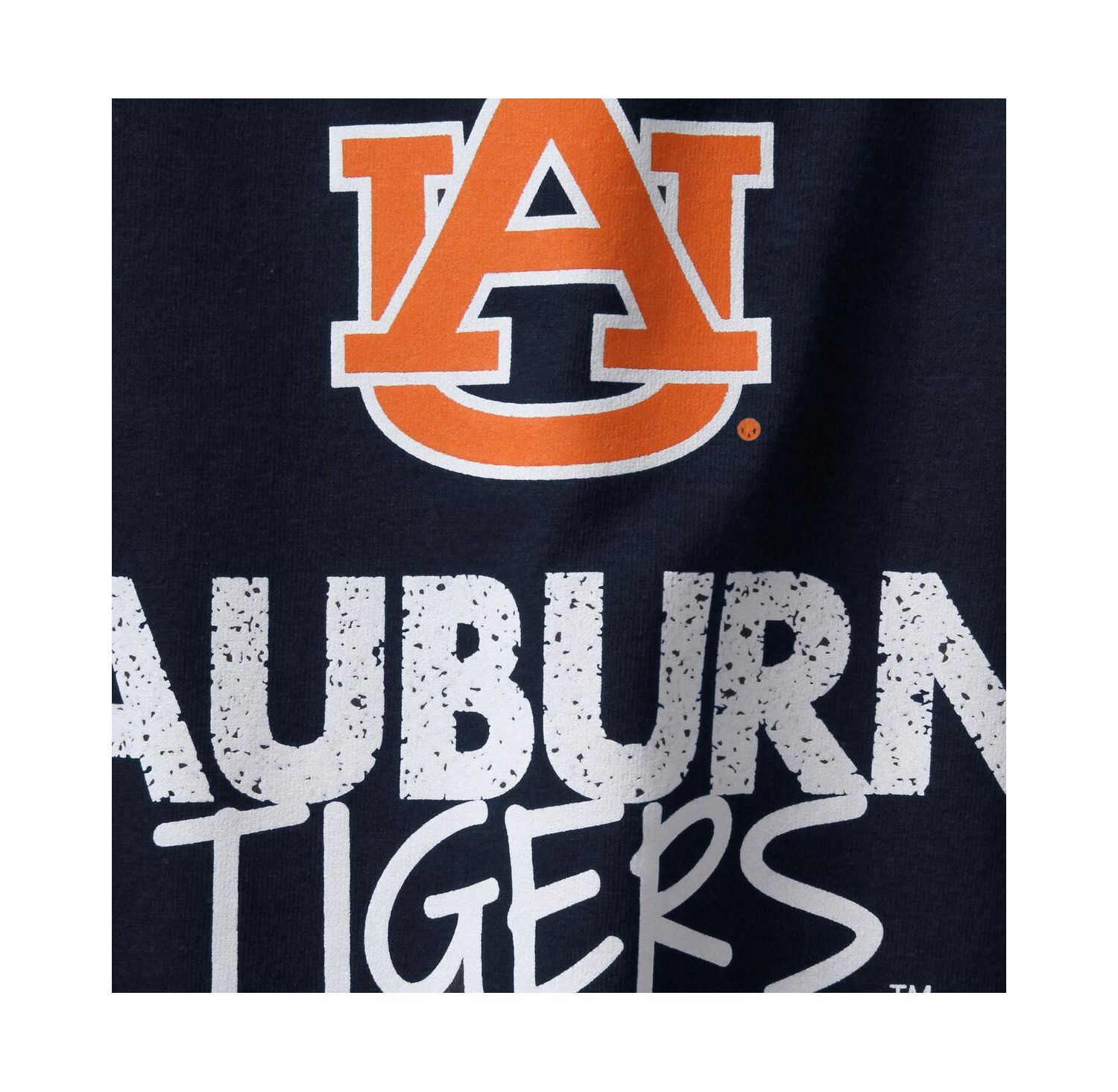 Big Boys Navy Auburn Tigers Crew Neck T-shirt