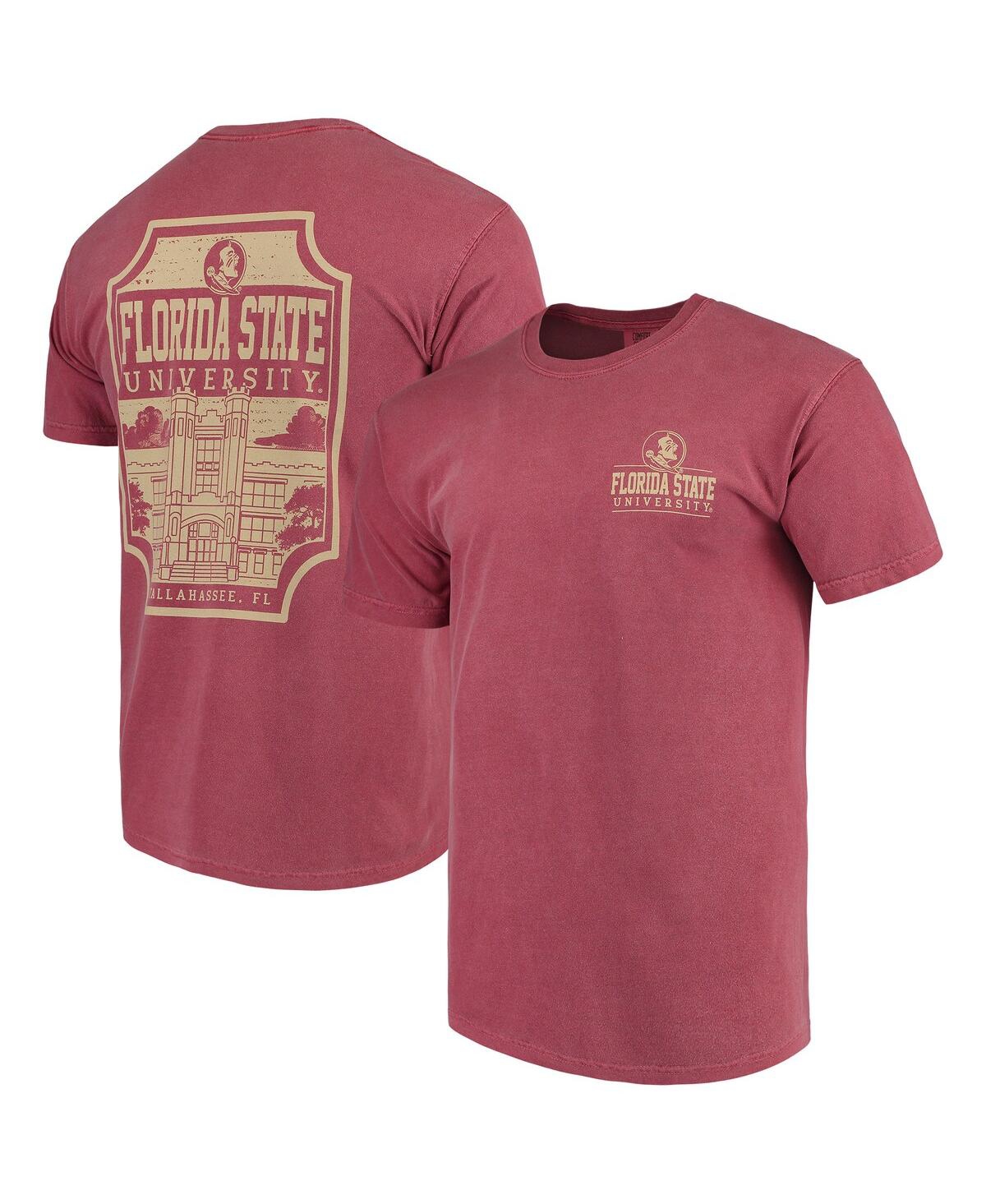 Image One Men's Garnet Florida State Seminoles Comfort Colors Campus Icon T-shirt