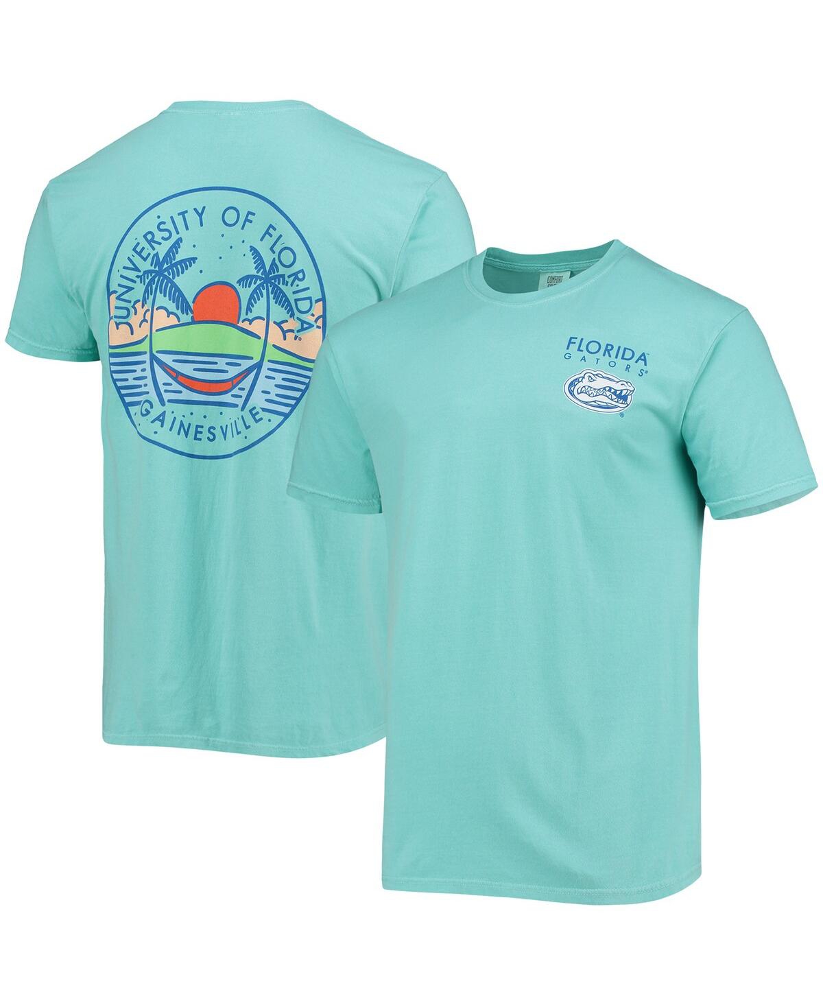 Image One Mint Florida Gators Circle Scene Comfort Colors T-shirt In Mint