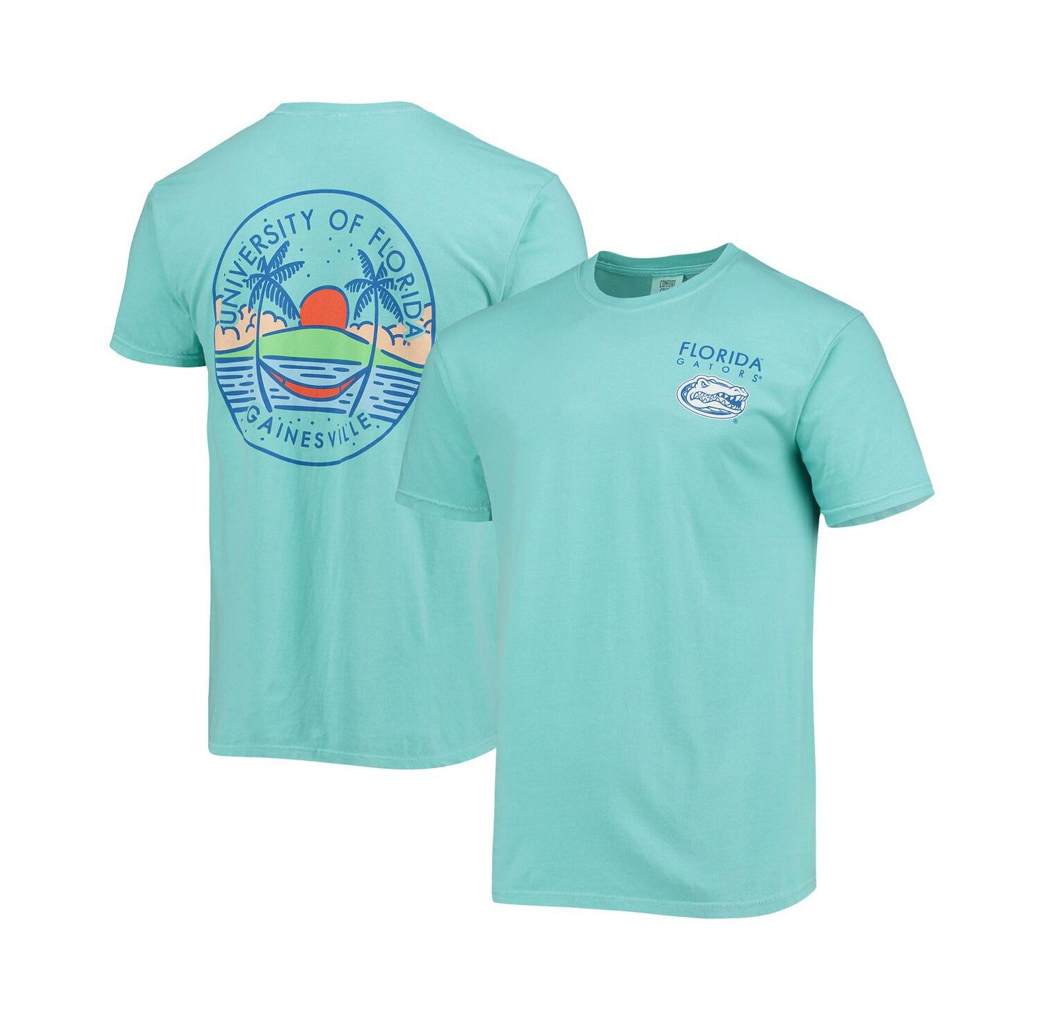 Men's Mint Florida Gators Circle Scene Comfort Colors T-shirt
