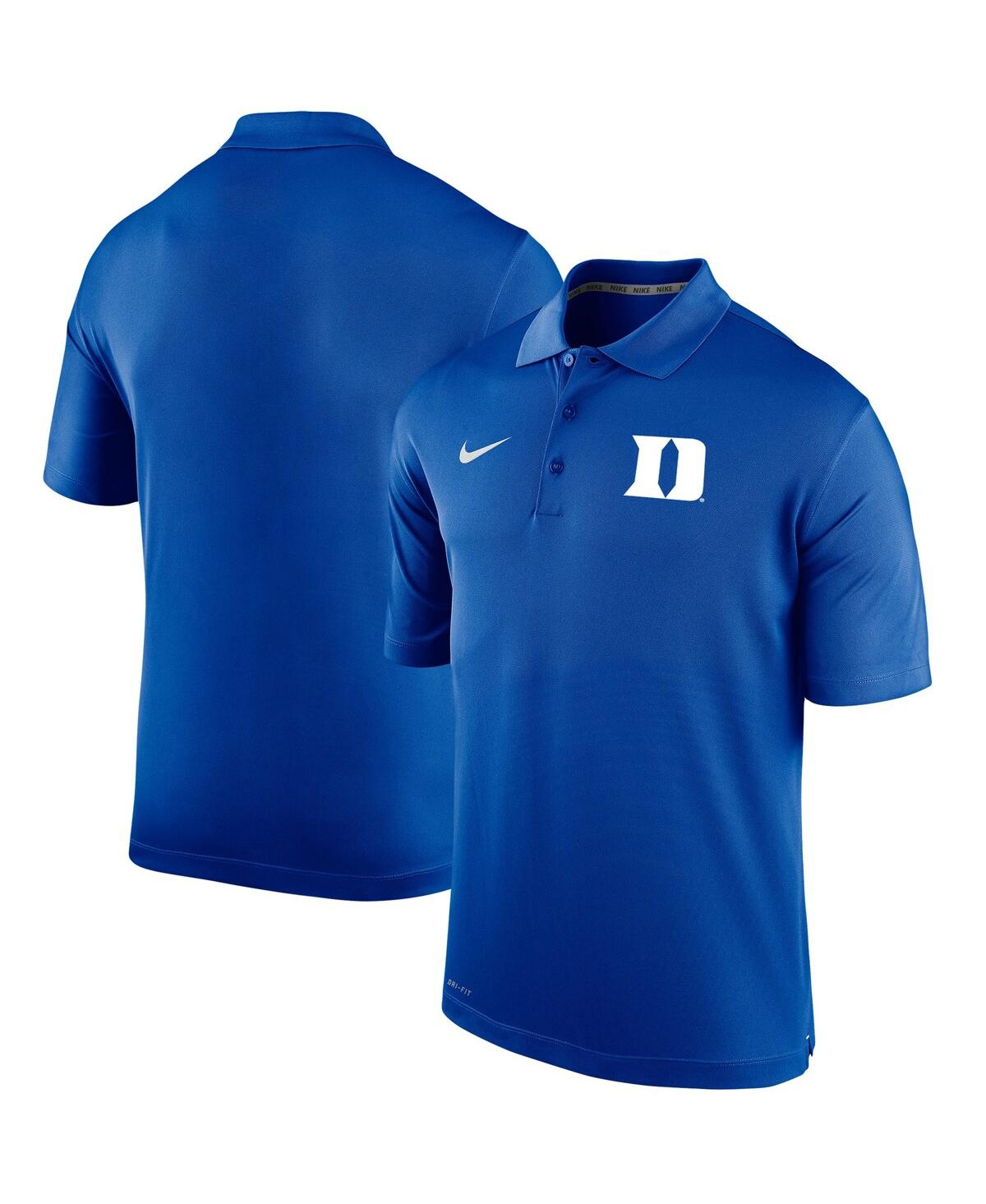 Men's Nike Royal Duke Blue Devils Big and Tall Primary Logo Varsity Performance Polo Shirt