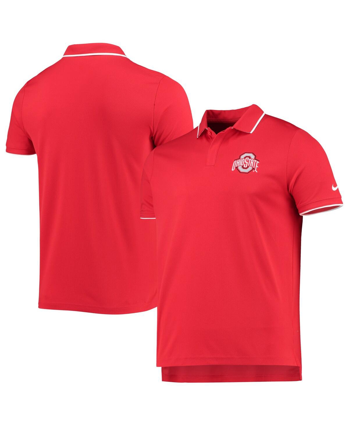 Men's Nike Scarlet Ohio State Buckeyes Uv Collegiate Performance Polo