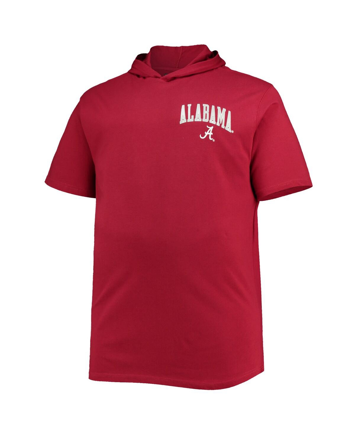 Men'sAlabamaTide Big and Tall Team Hoodie T-shirt - Crimson