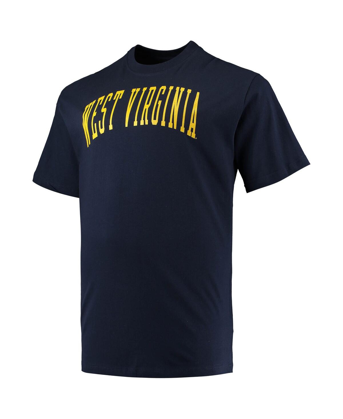 Shop Champion Men's  Navy West Virginia Mountaineers Big And Tall Arch Team Logo T-shirt