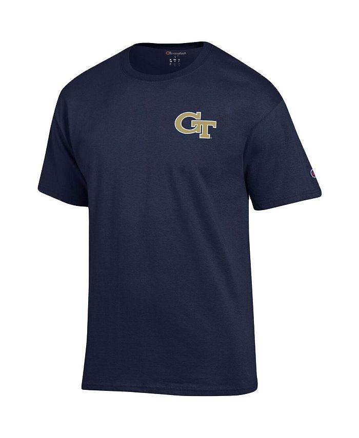 Champion Men's Navy Georgia Tech Yellow Jackets Stack 2-Hit T-shirt ...