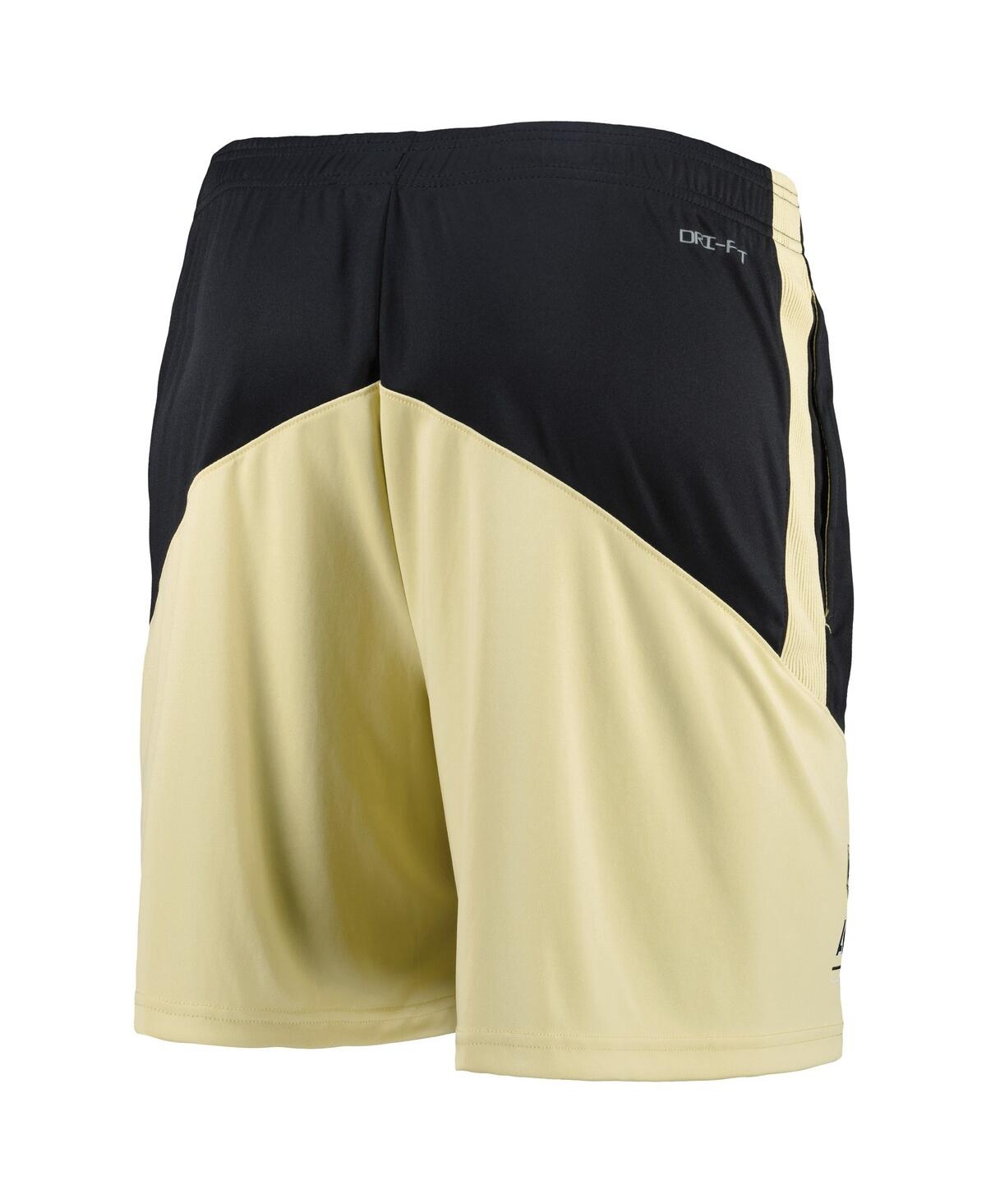 Shop Nike Men's  Black And Gold Army Black Knights Performance Player Shorts In Black,gold