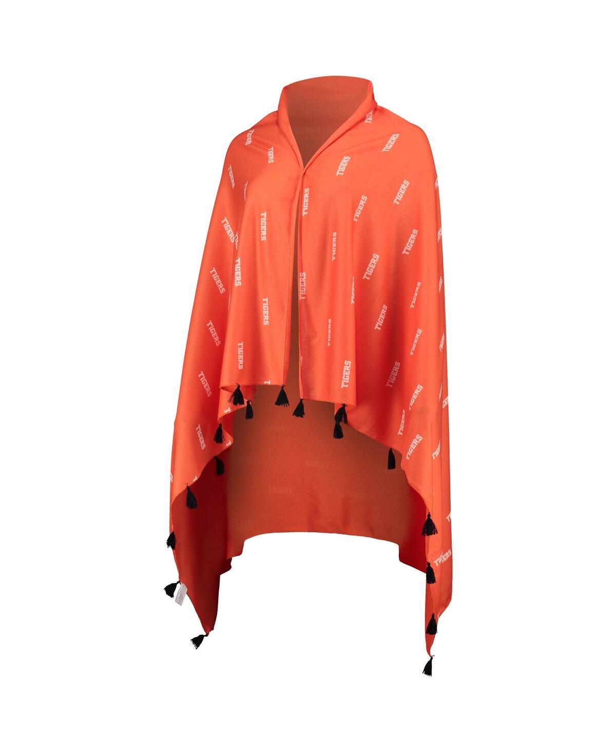 Shop Foco Women's  Clemson Tigers Wrap Scarf In Orange