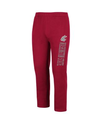 Men's Crimson Washington State Cougars Fleece Pants