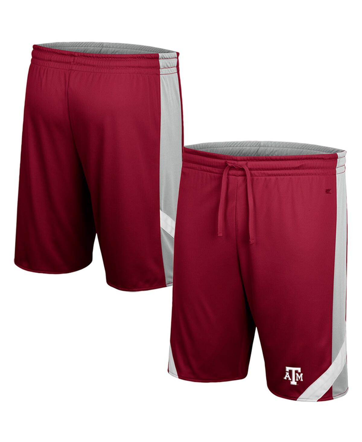Colosseum Men's  Maroon And Gray Texas A&m Aggies Am I Wrong Reversible Shorts In Maroon,gray