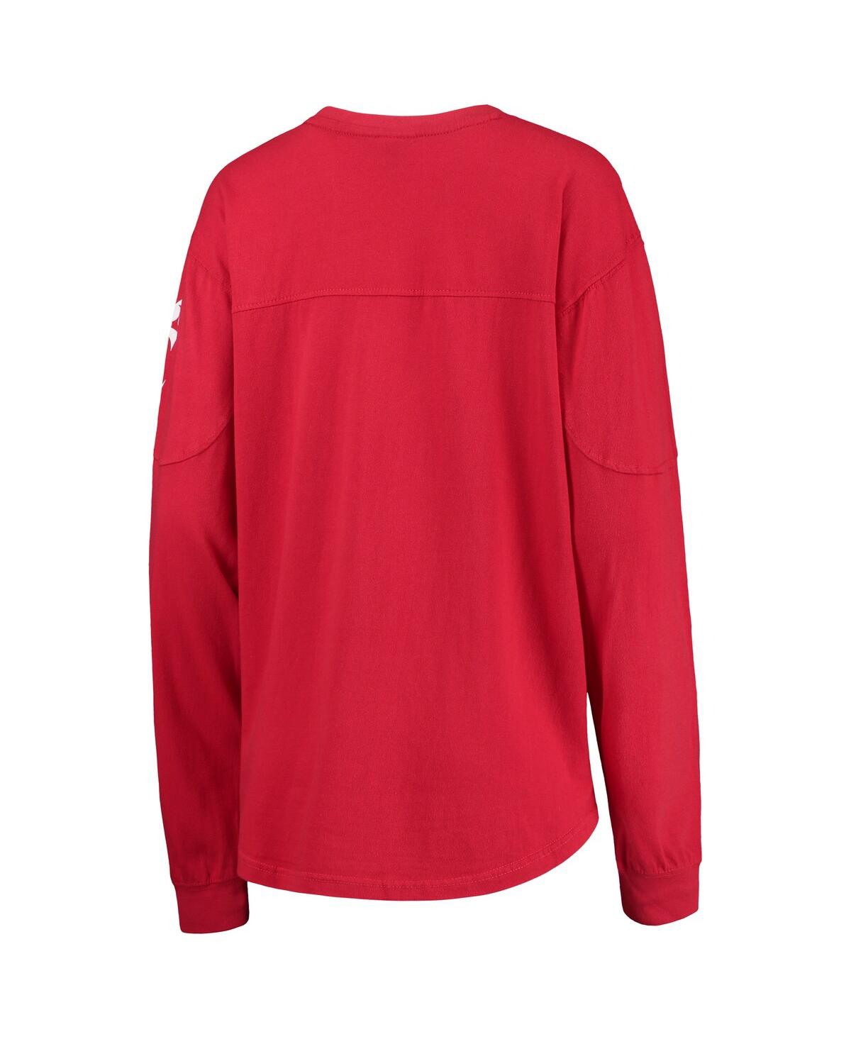 PRESSBOX WOMEN'S PRESSBOX RED CINCINNATI BEARCATS EDITH LONG SLEEVE T-SHIRT 