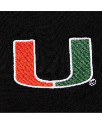 Women's Black Miami Hurricanes Fleece Leggings