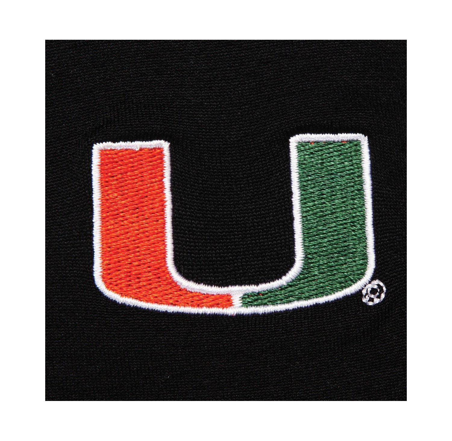 Women's Black Miami Hurricanes Fleece Leggings