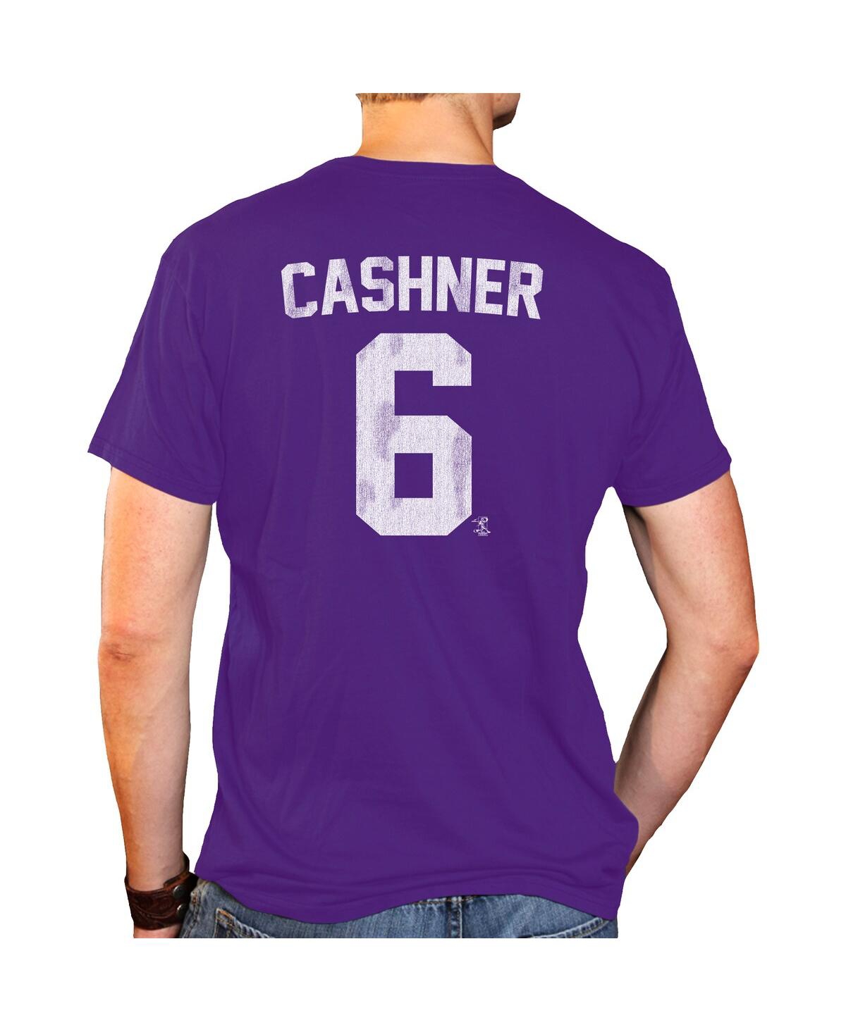 Shop Retro Brand Men's Original  Andrew Cashner Purple Tcu Horned Frogs Ncaa Baseball T-shirt