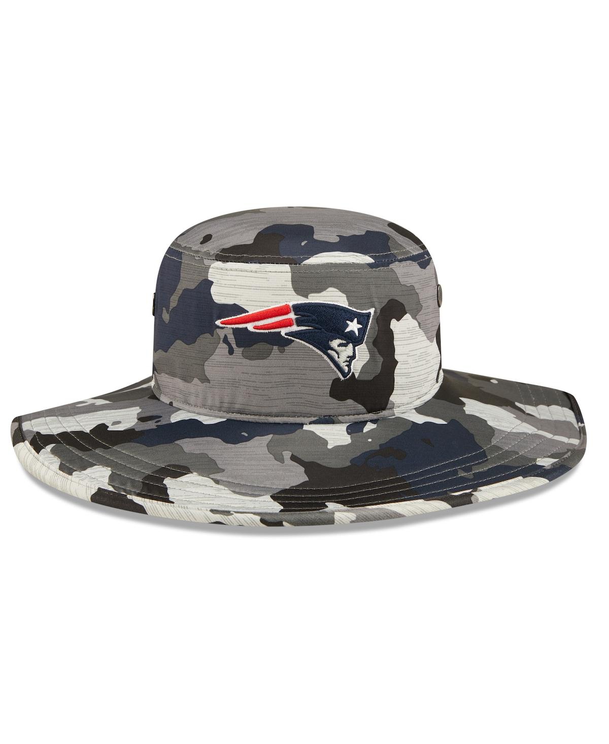 New Era Men's  Camo New England Patriots 2022 Nfl Training Camp Official Panama Bucket Hat In Camo