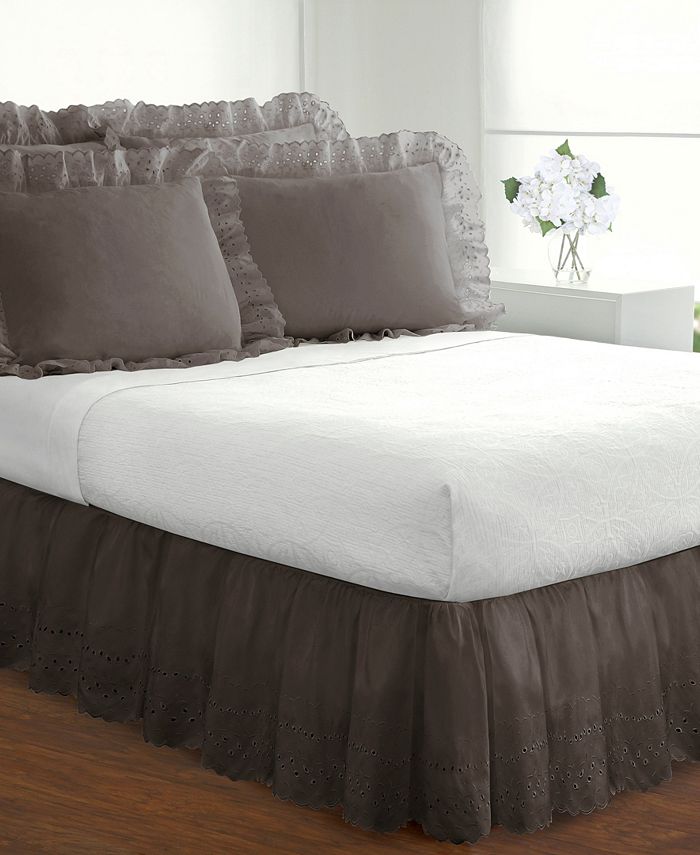 Fresh Ideas Ruffled Eyelet Bedskirts & Reviews Sheets & Pillowcases