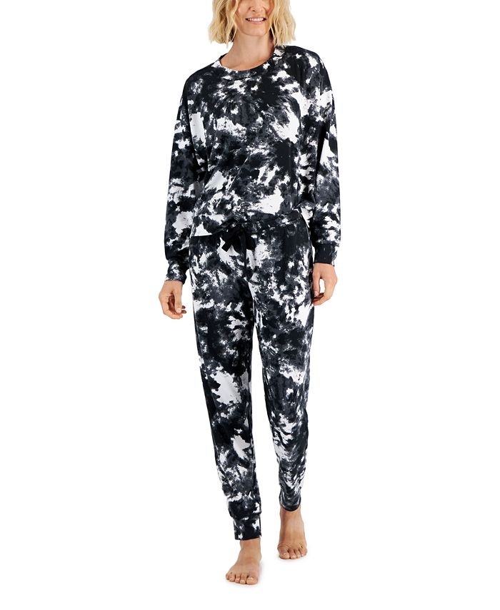Jenni Women's Solid Sherpa Pajama Set, Created for Macy's - Macy's
