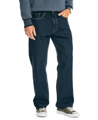 Nautica Men's Authentic Loose-Fit Rigid Denim 5-Pocket Jeans - Macy's