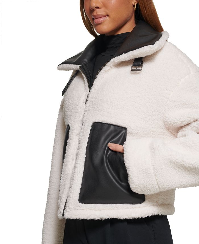 Levi's Women's Reversible Faux-Shearling Moto Coat & Reviews - Coats &  Jackets - Women - Macy's