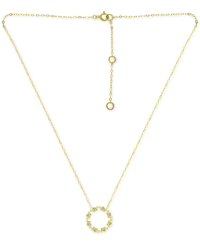 Macy's cubic on sale zirconia necklace