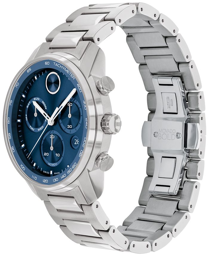 Movado Men's Bold Silver Watch Designer Luxury main image 1