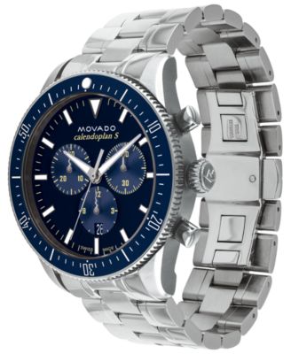 Men's Heritage Silver-Tone Stainless Steel Bracelet Watch 42mm